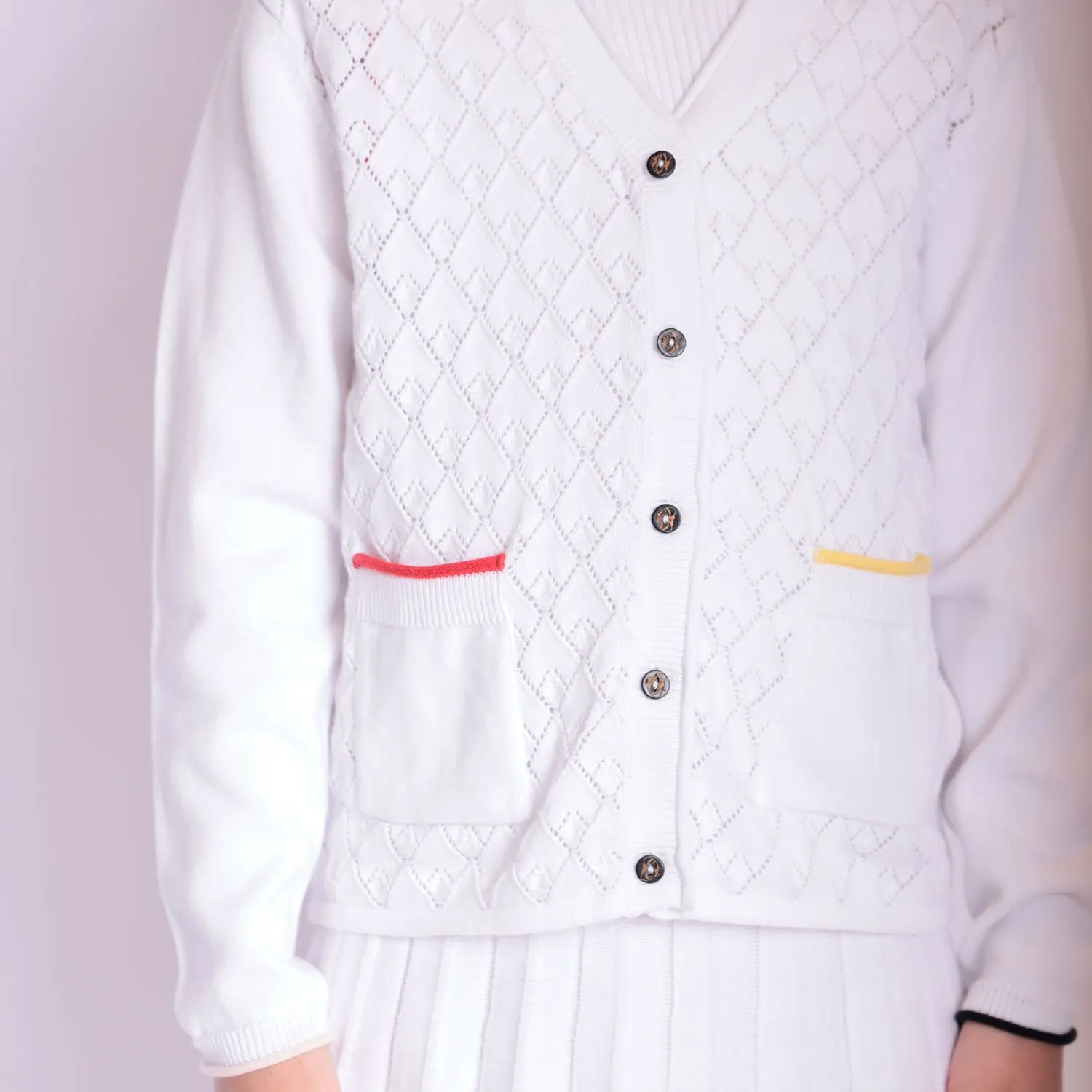 Meisjes wit vest