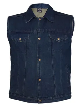 Mens UNIK DENIM Indigo Blue Vest