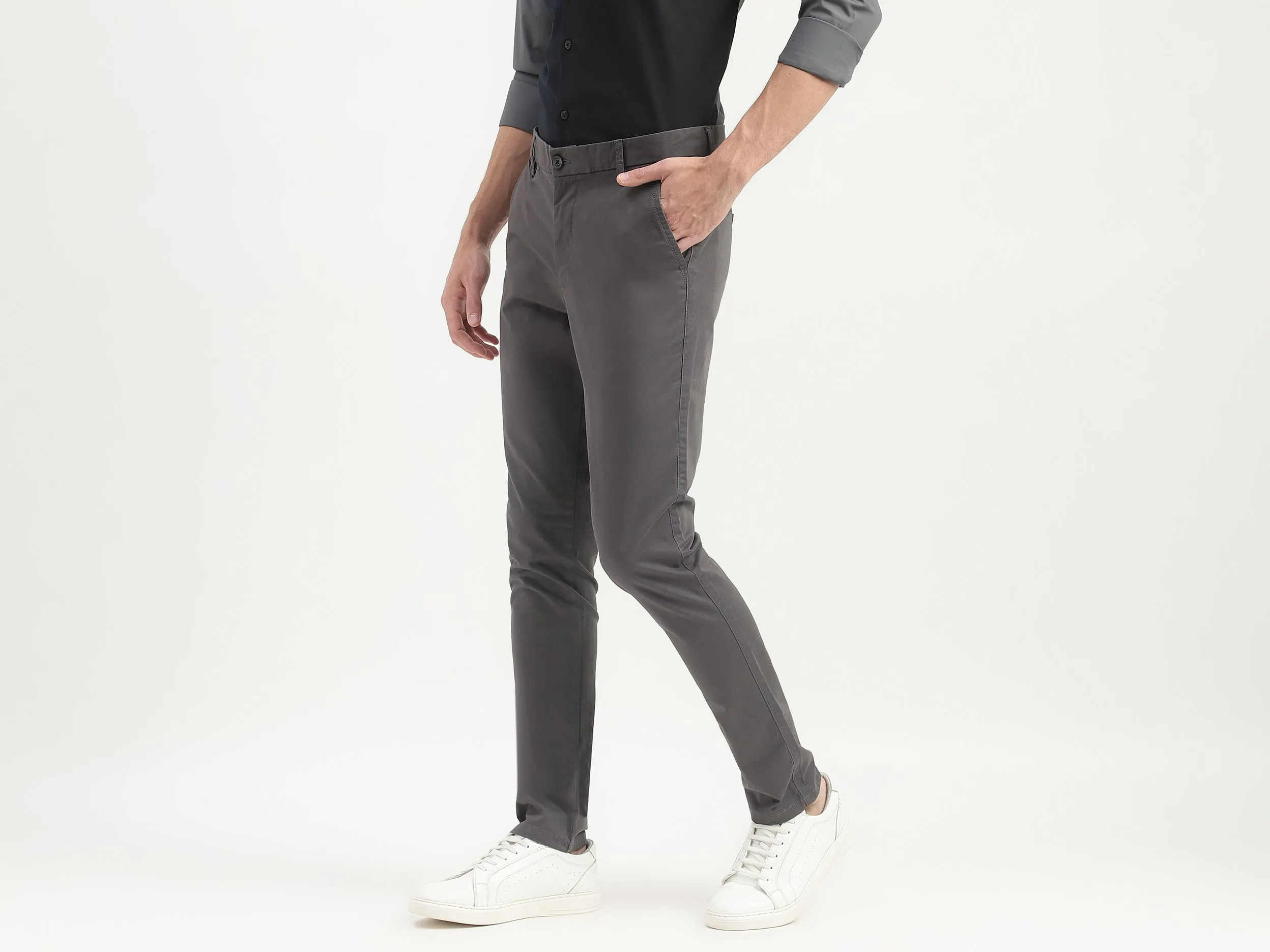 Monotone Slim Fit Trousers