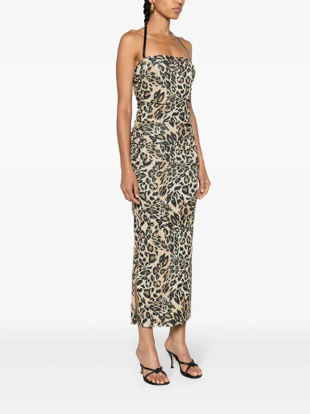 NW24PFBS16271 Eliz printed mesh jersey midi dress