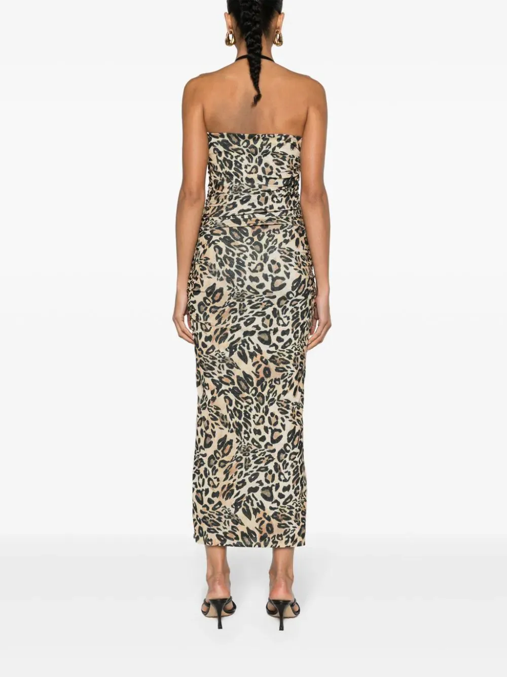 NW24PFBS16271 Eliz printed mesh jersey midi dress