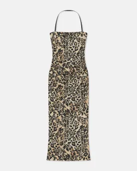 NW24PFBS16271 Eliz printed mesh jersey midi dress