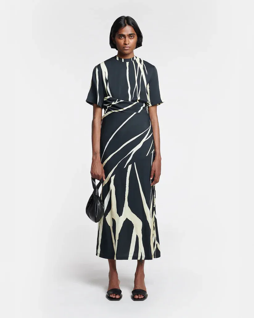 NW24PFBS20199 Brantley printed georgette midi dress