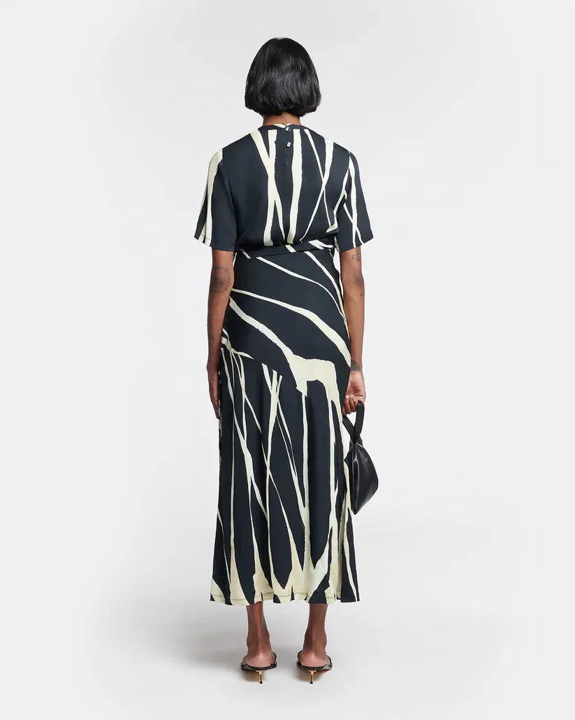 NW24PFBS20199 Brantley printed georgette midi dress