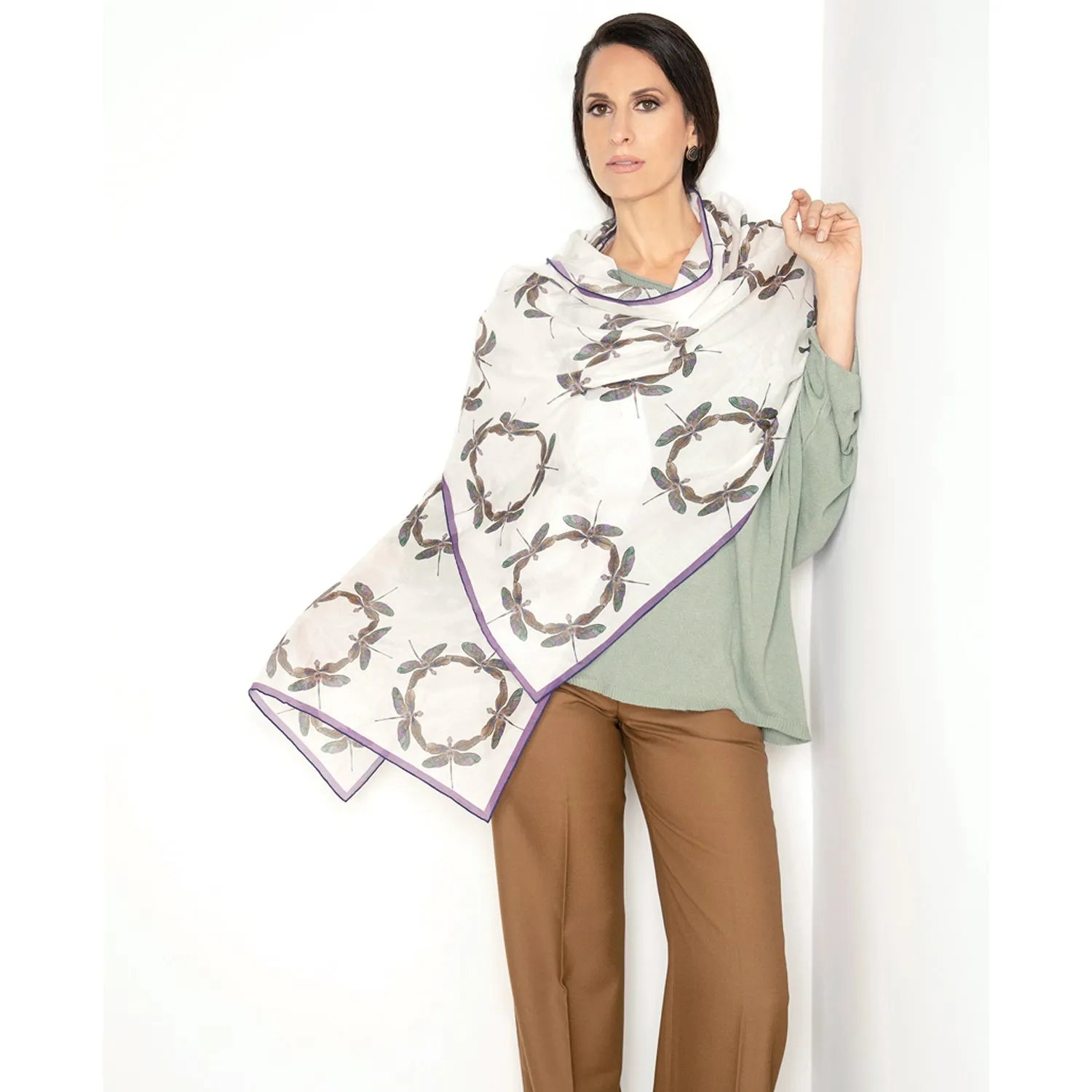 Optimism - Long Silk Cotton Scarf