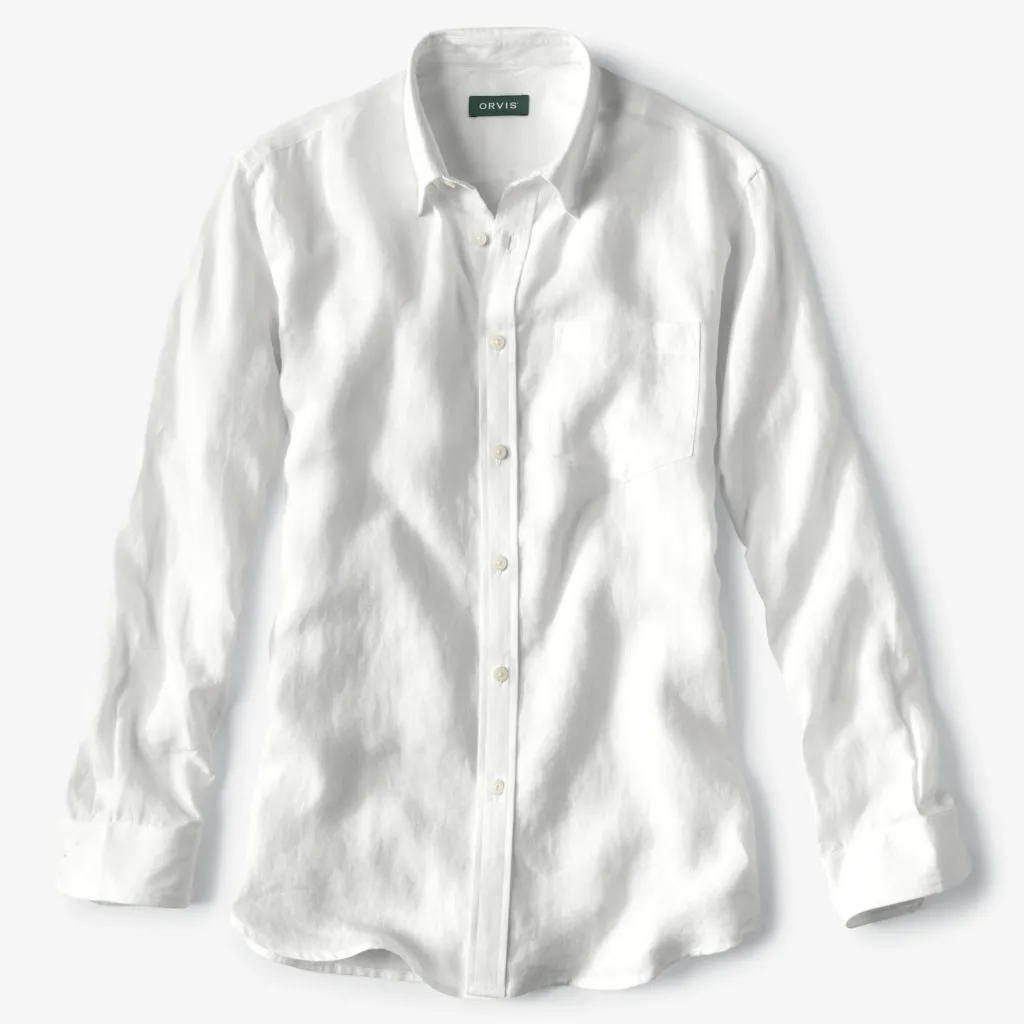 Orvis Men's Pure Linen Long-Sleeved Shirt