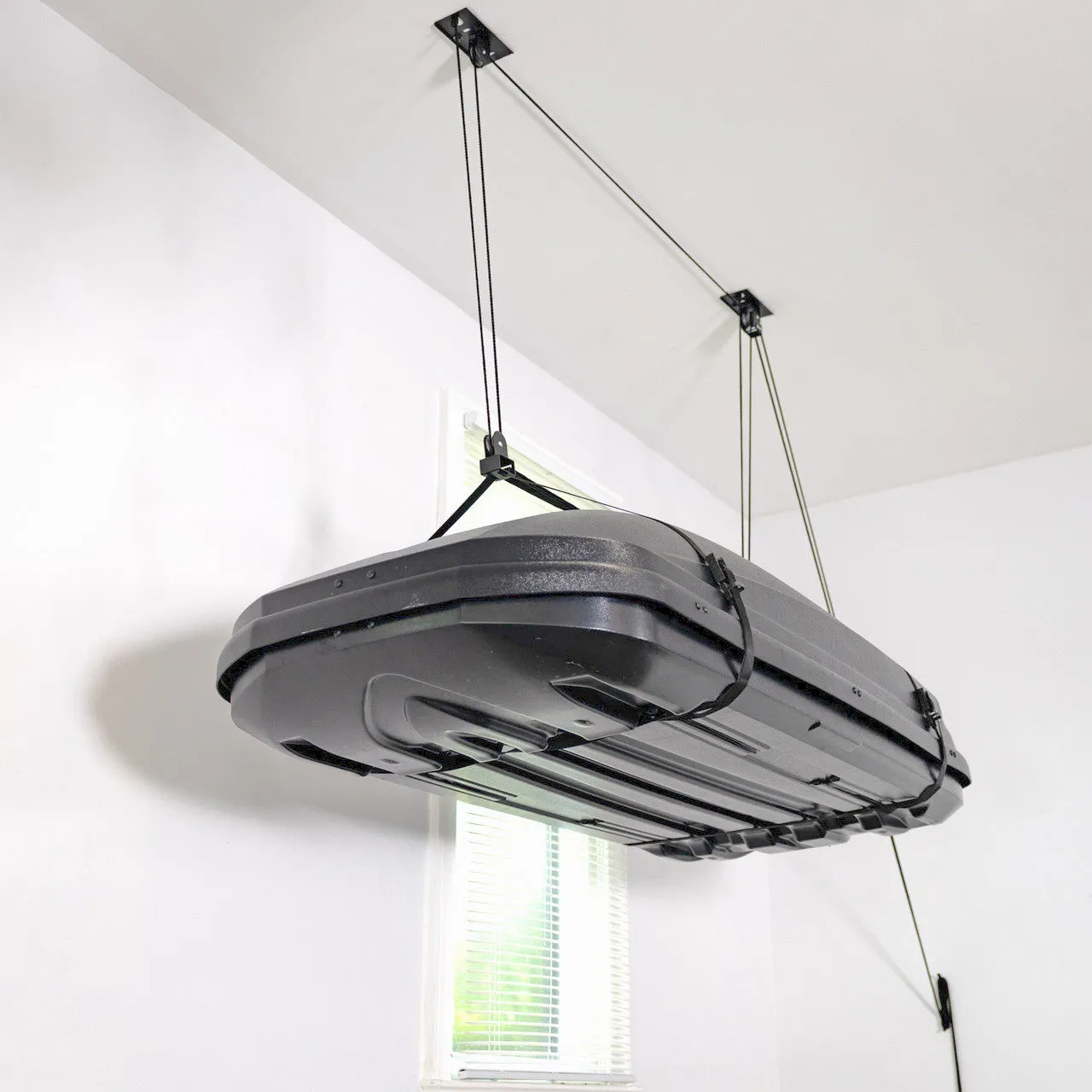 OUTLET | Essential Cargo Box Garage Ceiling Storage Hoist | Holds up to 150 lbs