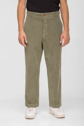 PANTALONE FRAC VELLUTO VERDE