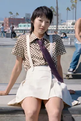 PLEATED SKIRT CREAM