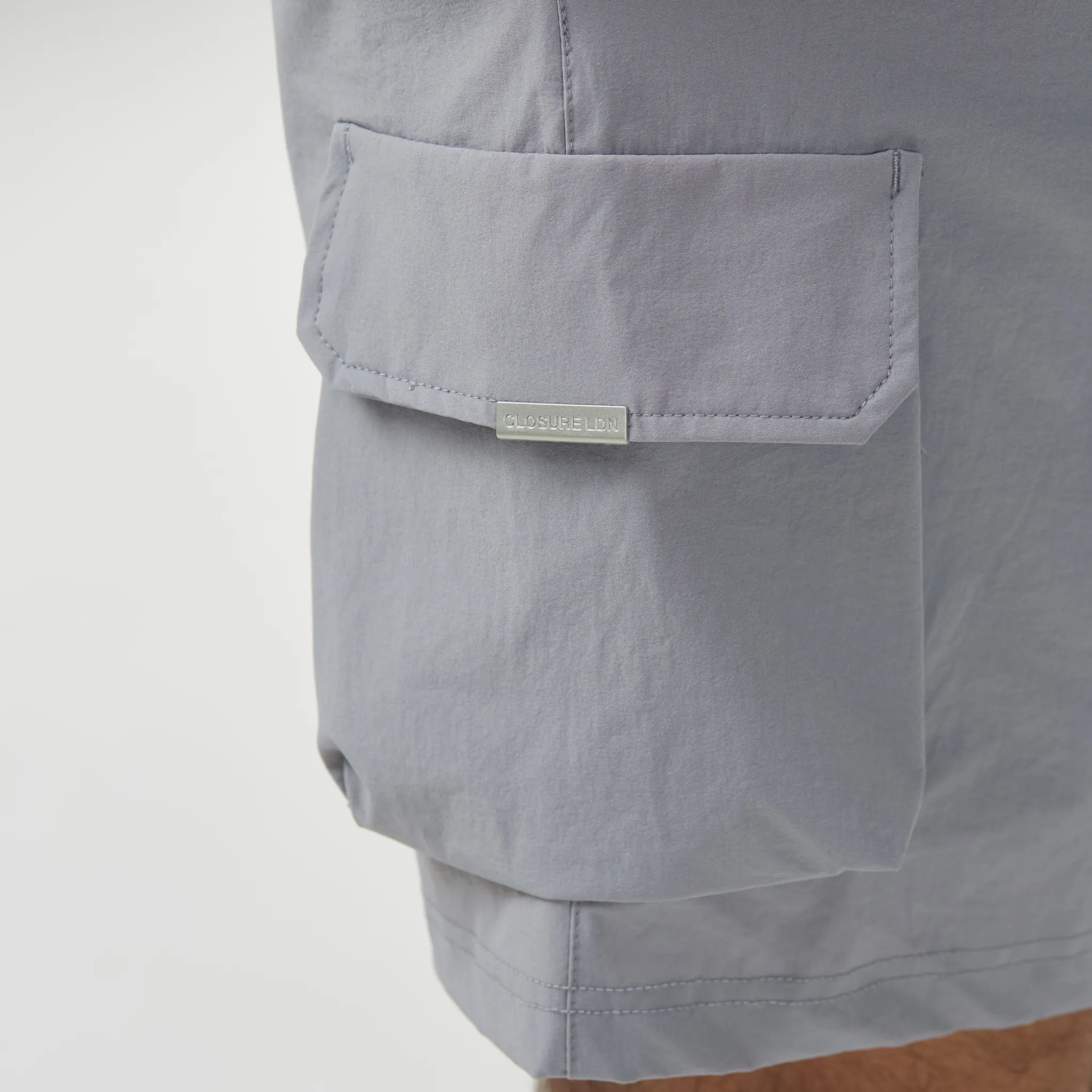 Premium Tech Cargo Short | Ice Grey