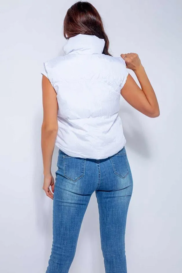 PUFF WOMEN'S VEST IN WHITE