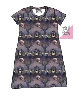 Pumpkin carriage kids T-shirt dress