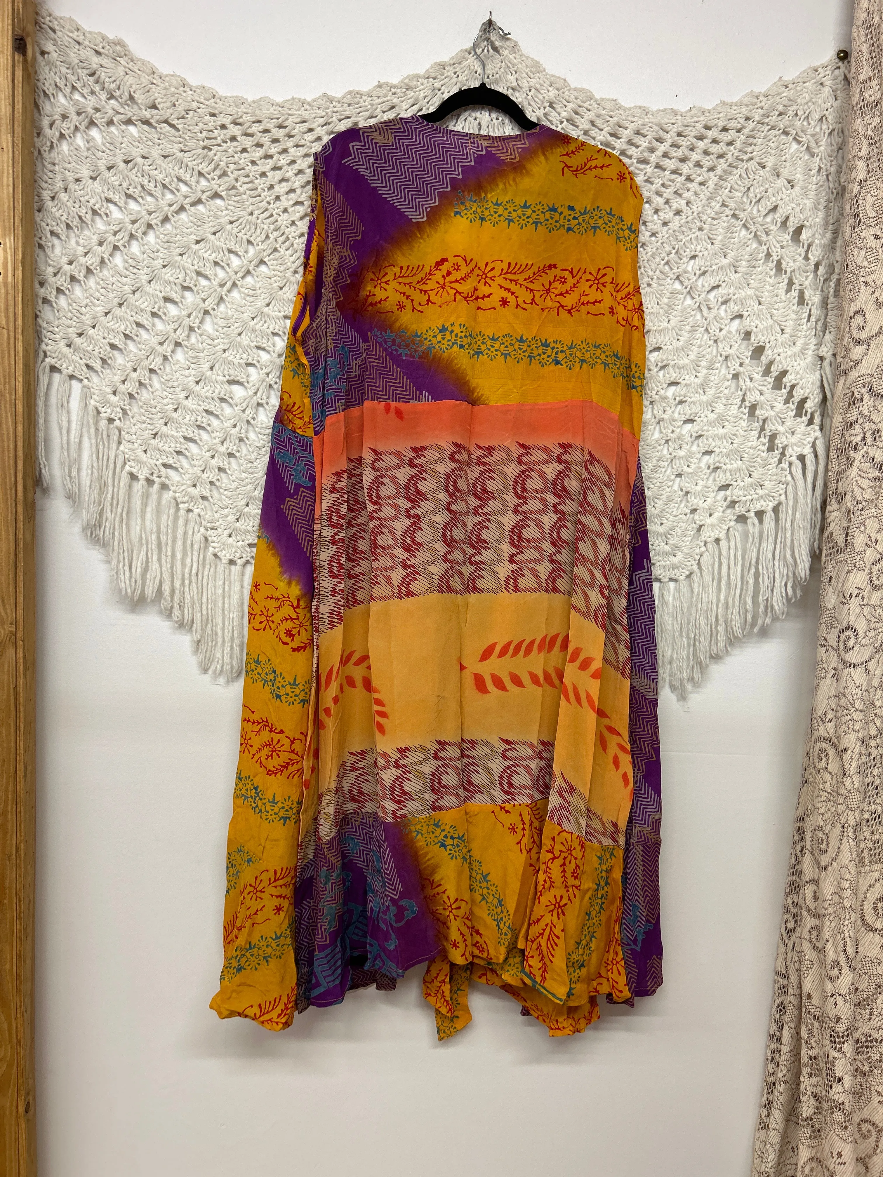 Rhapsody 0824 Floral Kimono Style Vest - Size 290