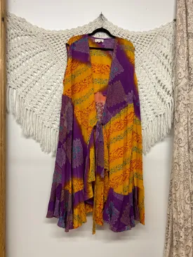 Rhapsody 0824 Floral Kimono Style Vest - Size 290