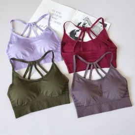 Seamless Bra   Workout Bras For Women Push Up Seamless Sporting Crop Top