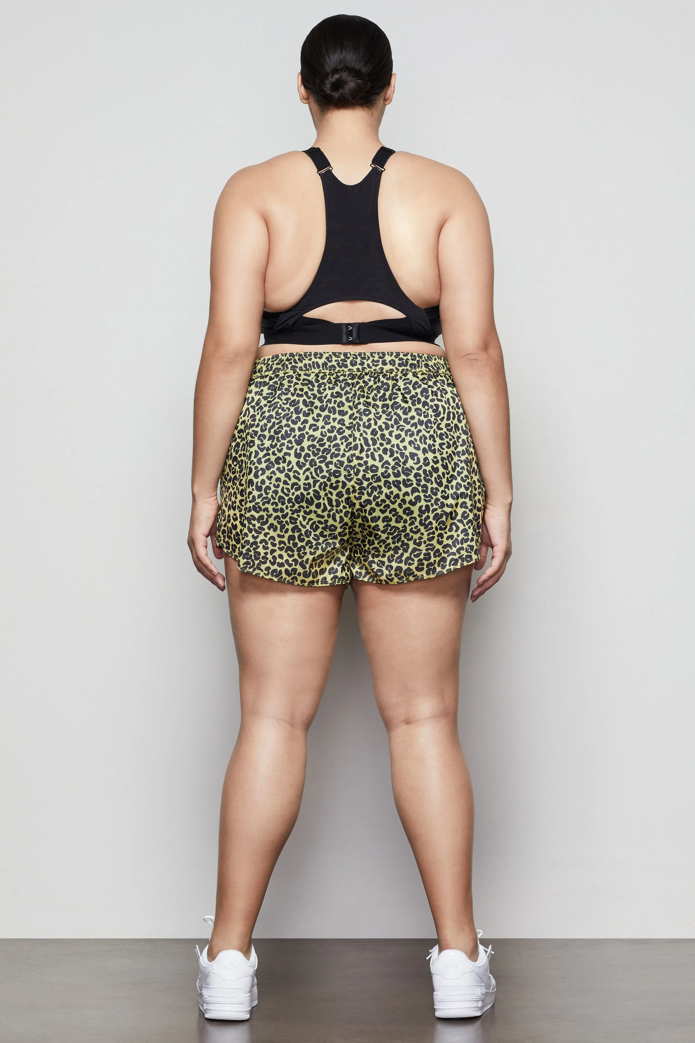 SHEER RUNNING SHORT | SUN BEAM LEOPARD001