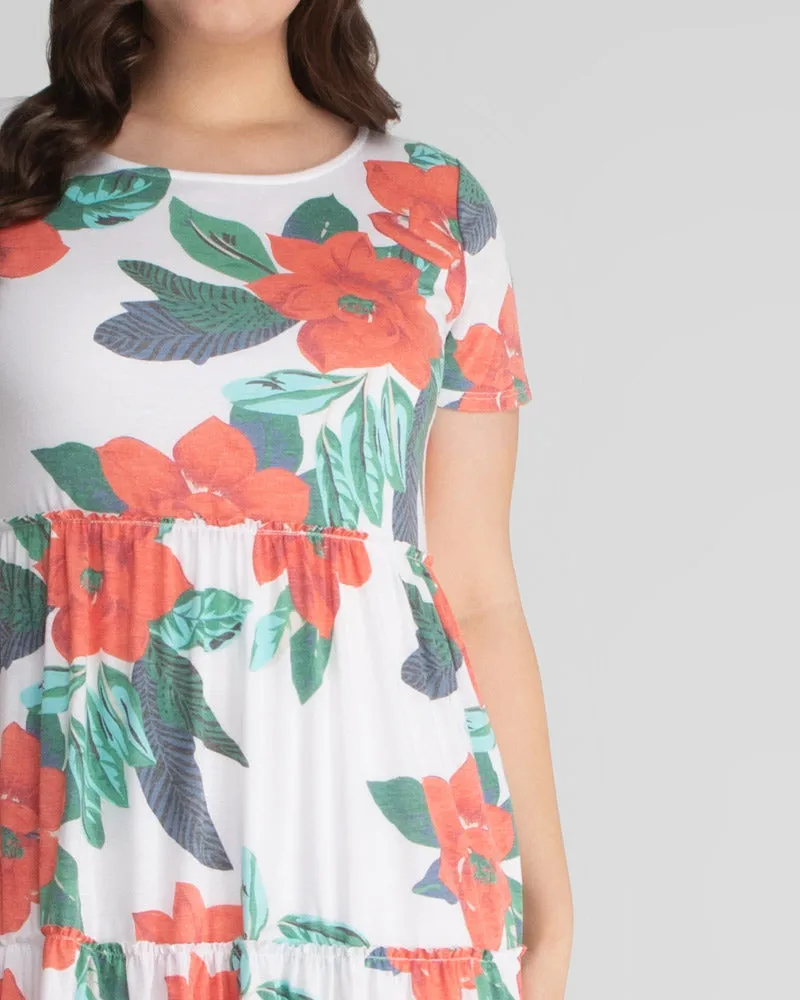 Tara Floral Plus Size Maxi Dress - Sale!