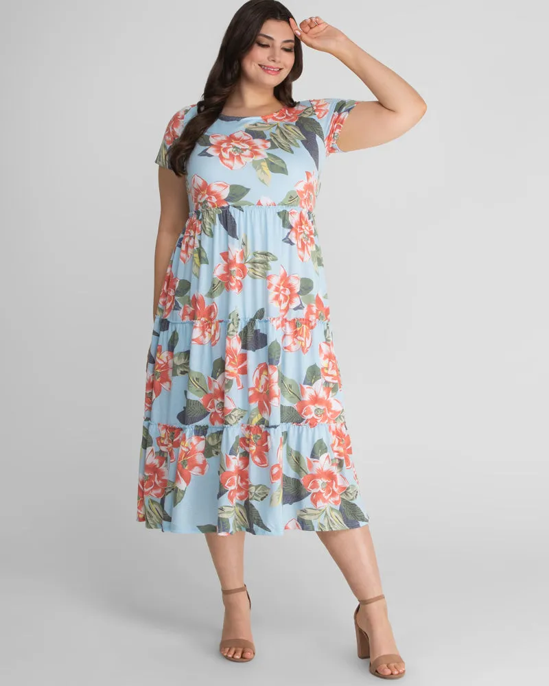 Tara Floral Plus Size Maxi Dress - Sale!