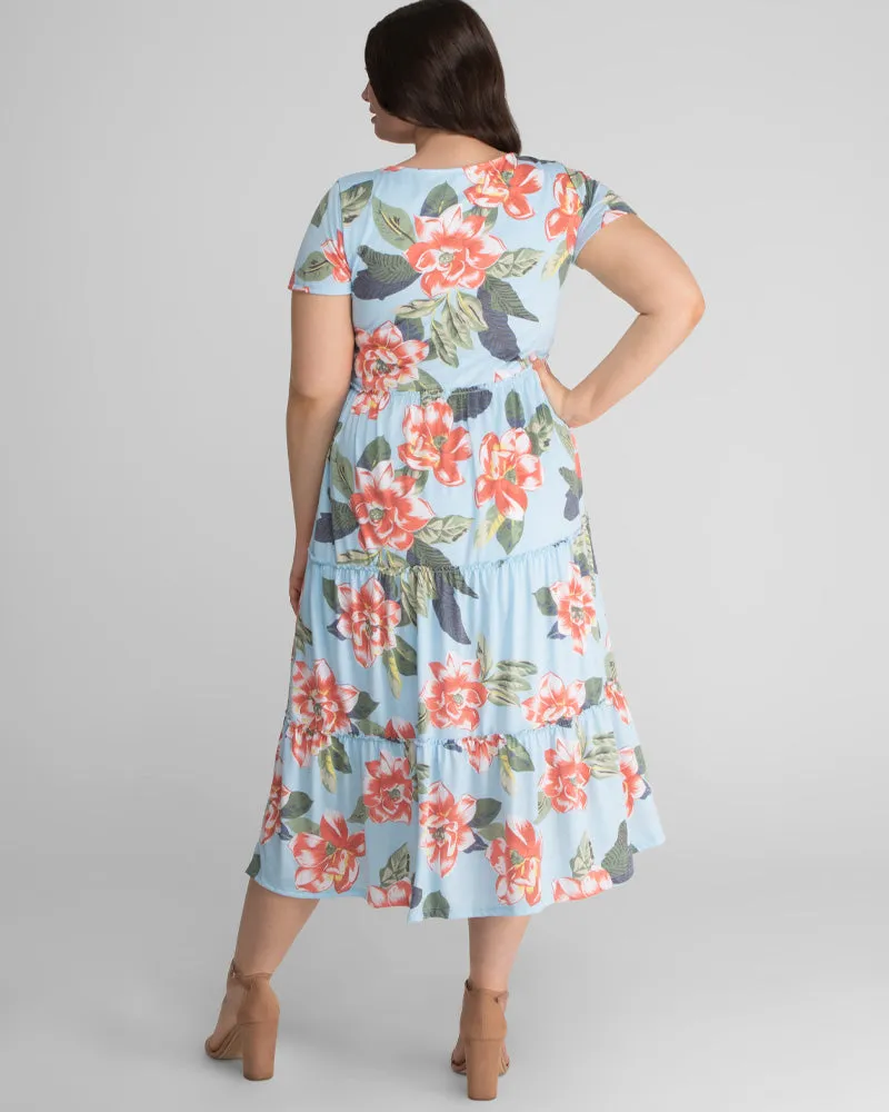 Tara Floral Plus Size Maxi Dress - Sale!