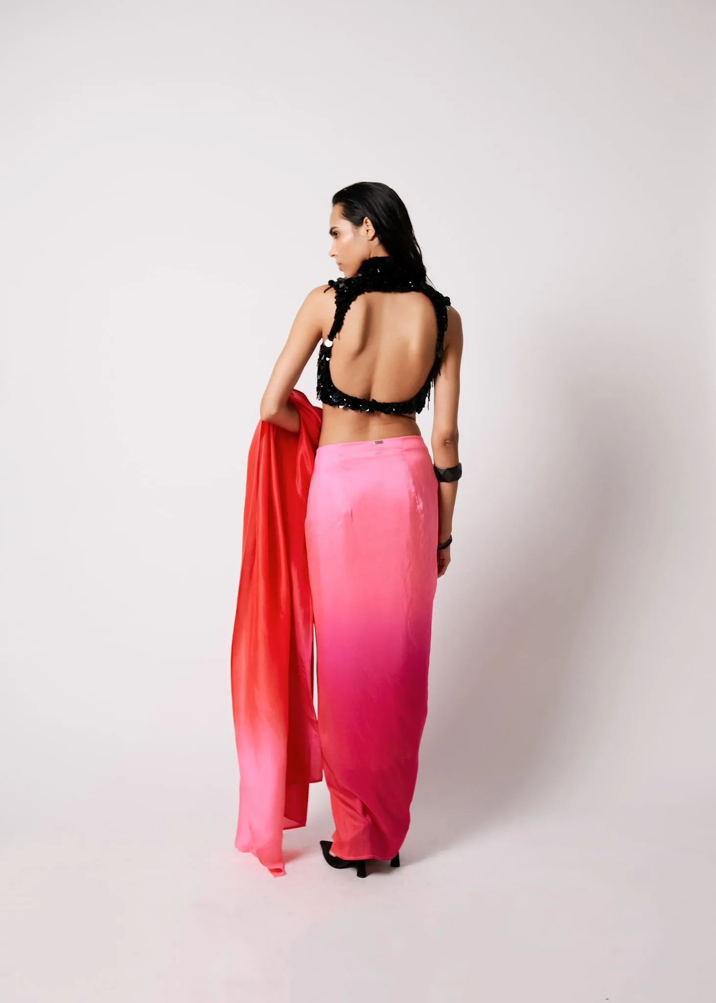 Tasha Top with Ombré Masai Godet Sari
