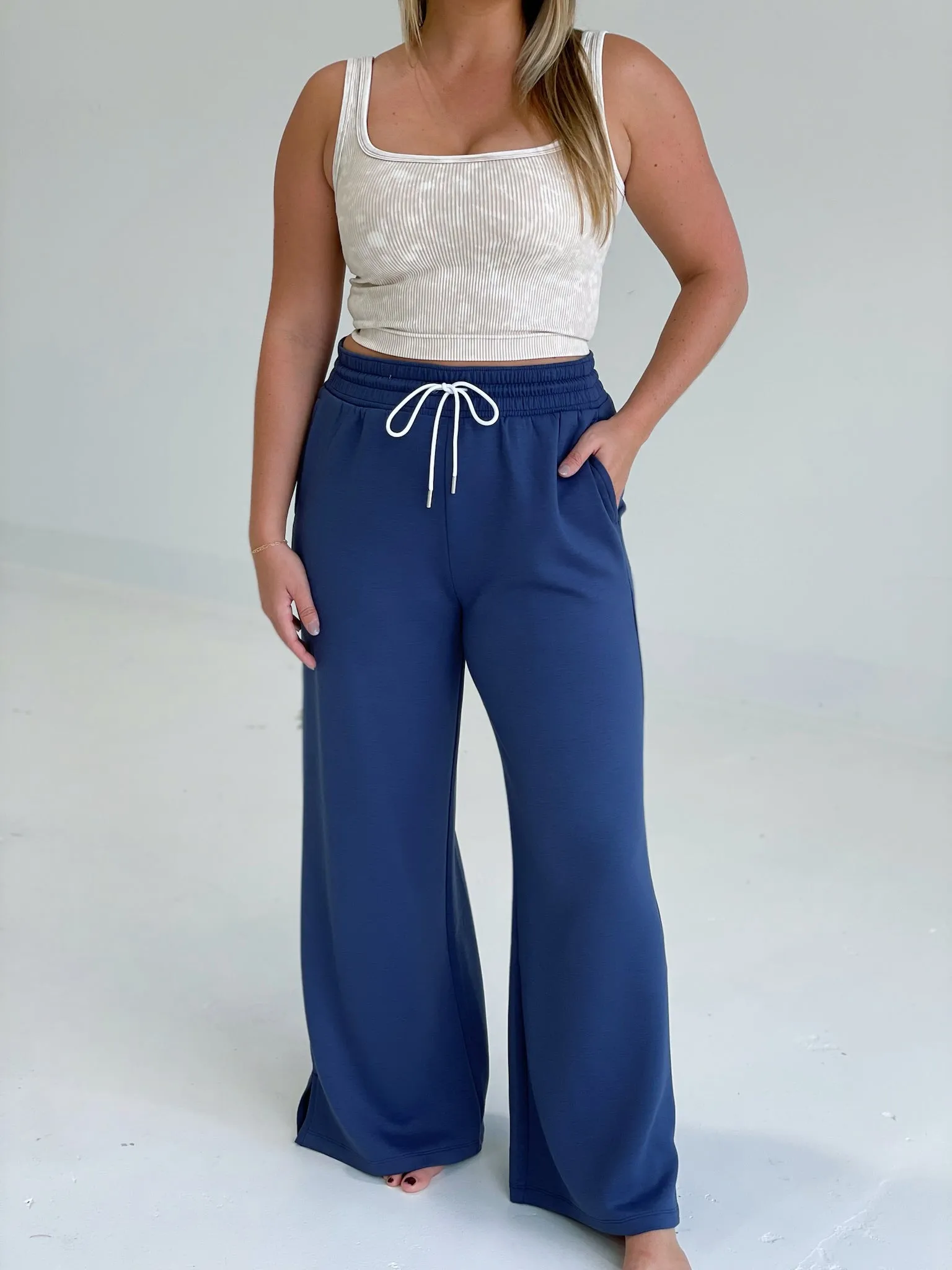 The Dive High Rise Pants - Blue Indigo