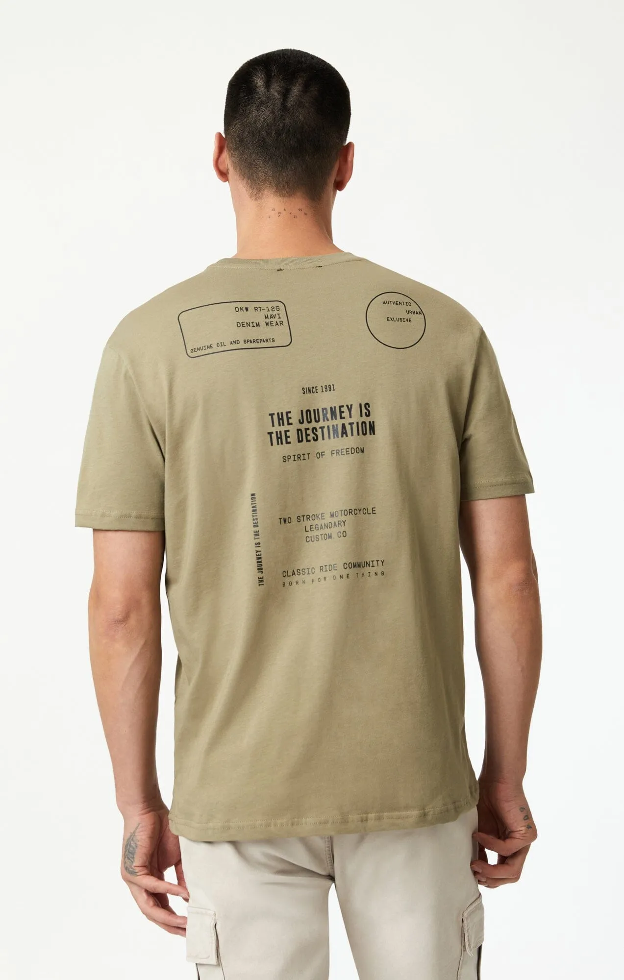 THE JOURNEY PRINT T-SHIRT IN MERMAID
