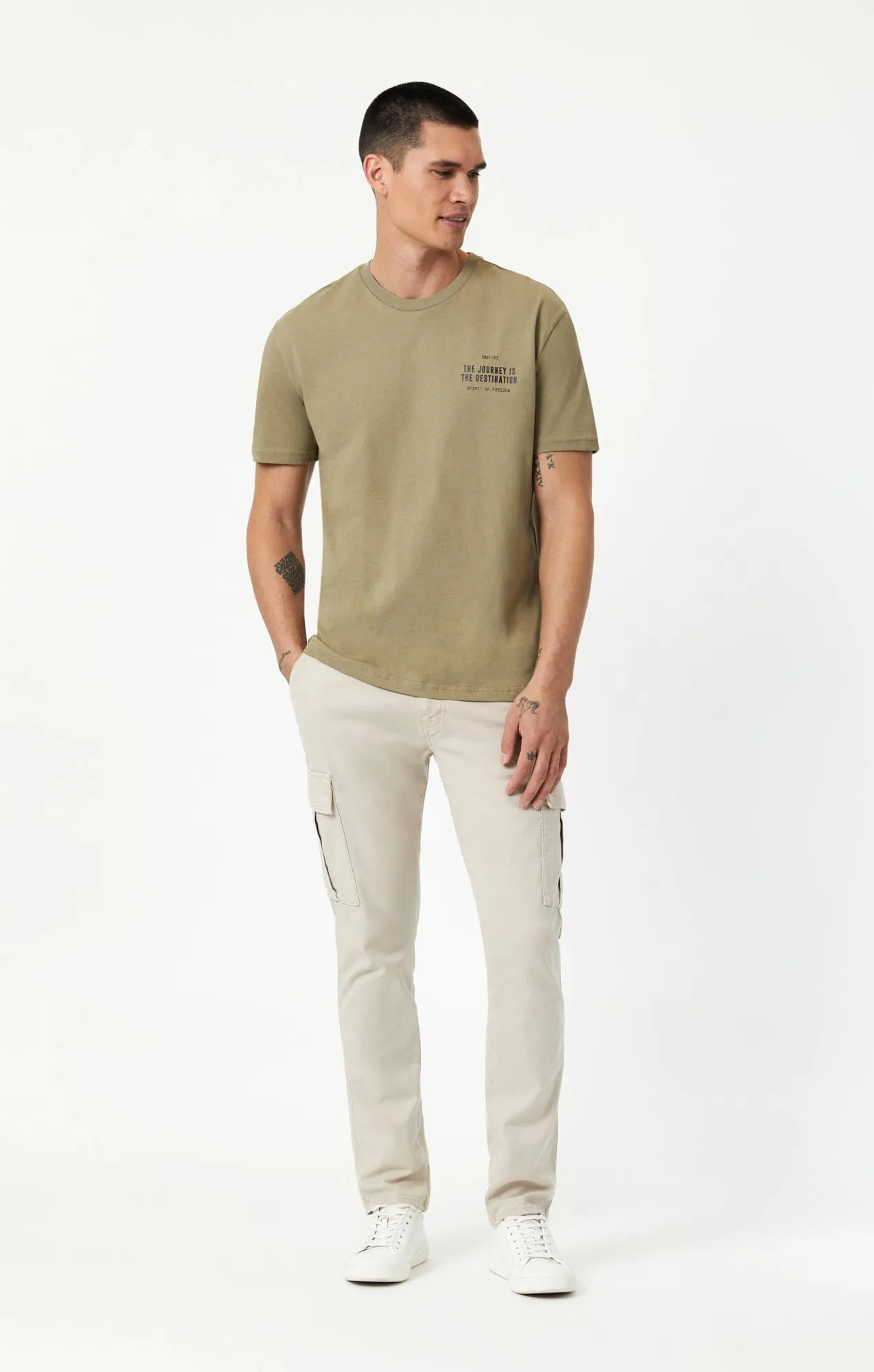 THE JOURNEY PRINT T-SHIRT IN MERMAID