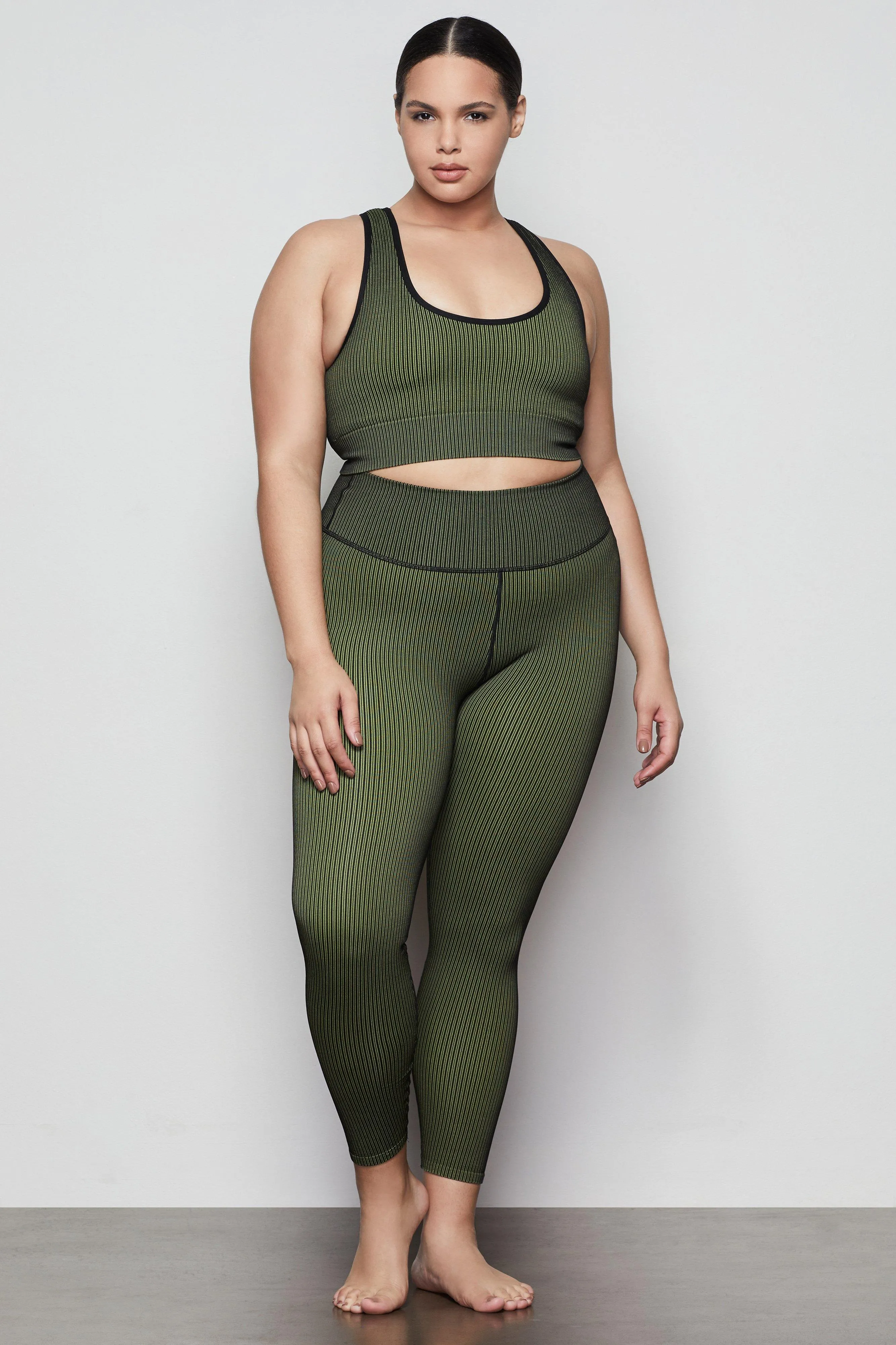 THE SEAMLESS RIBBED BRA | SUN BEAM002