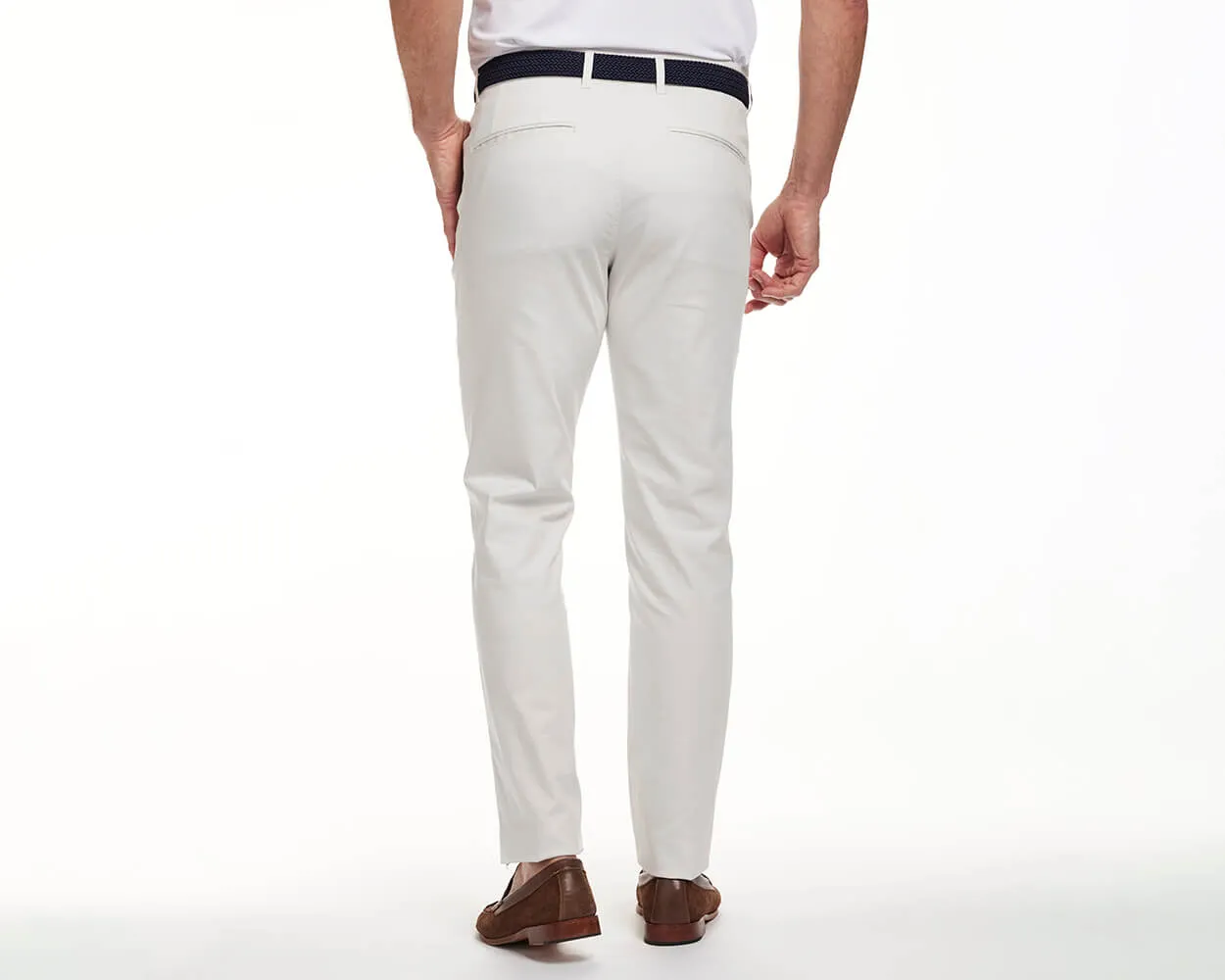 Warner Mens Stone-Color Pants in 34-Inch Length