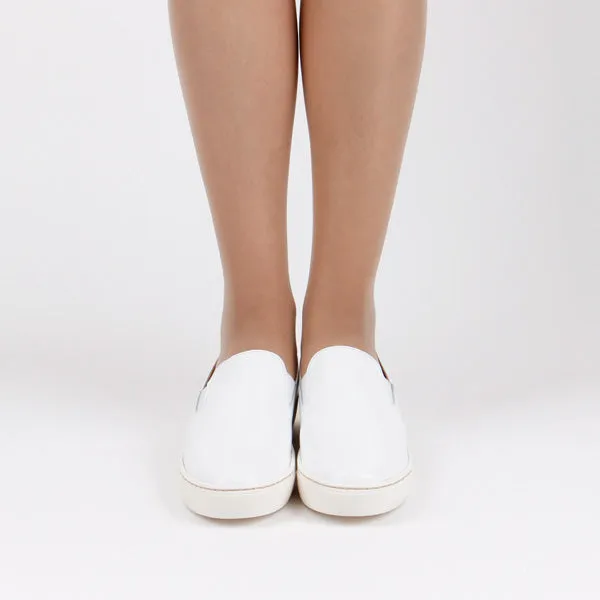 *UK size 3 - LIVE ON - mono white, 3cm heels
