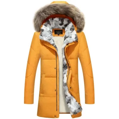 White Down Jacket 2019 Women Winter Sweater Jacket Long Fur Parka Warm Plus Size Outwear