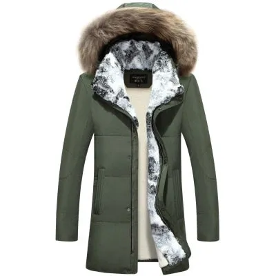 White Down Jacket 2019 Women Winter Sweater Jacket Long Fur Parka Warm Plus Size Outwear