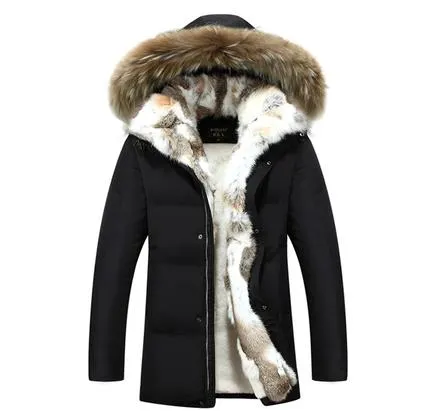 White Down Jacket 2019 Women Winter Sweater Jacket Long Fur Parka Warm Plus Size Outwear