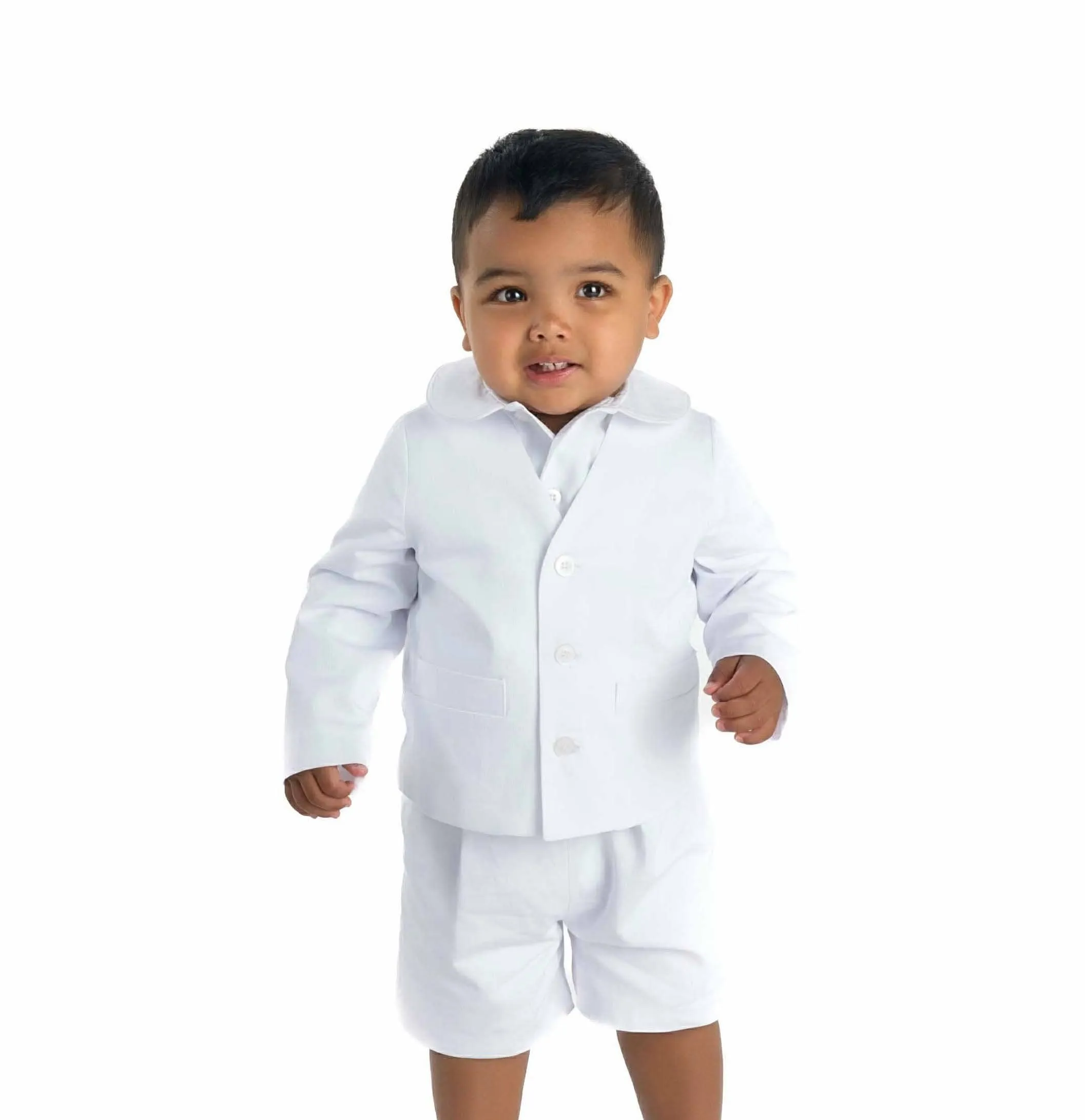 White Pique Eton Suit