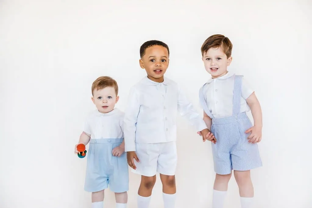 White Pique Eton Suit