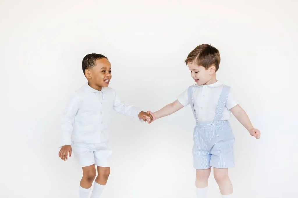 White Pique Eton Suit