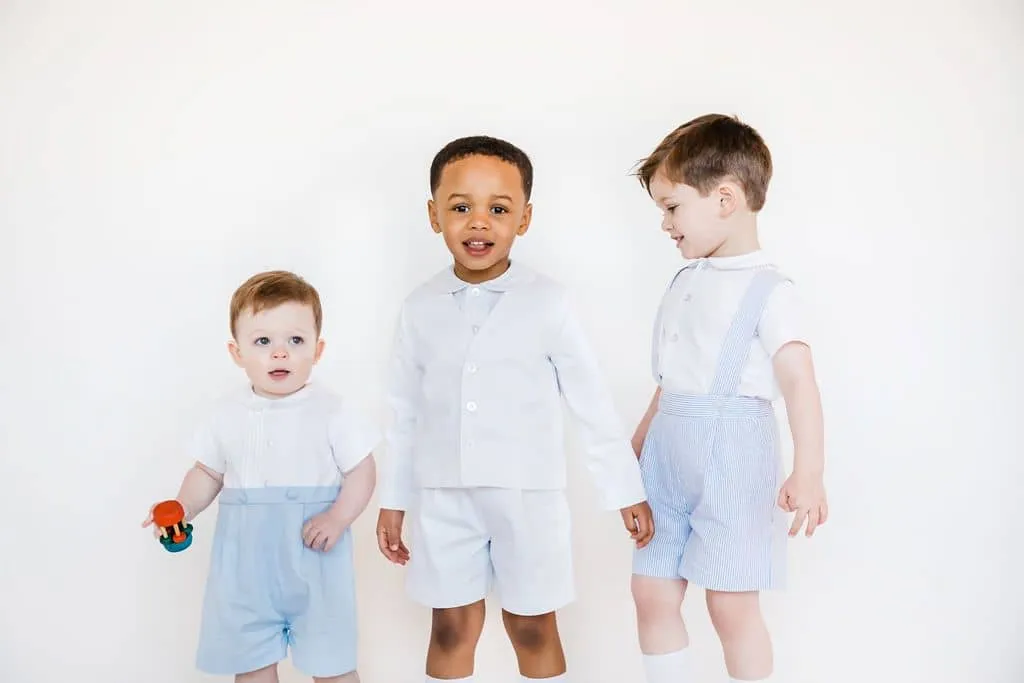 White Pique Eton Suit