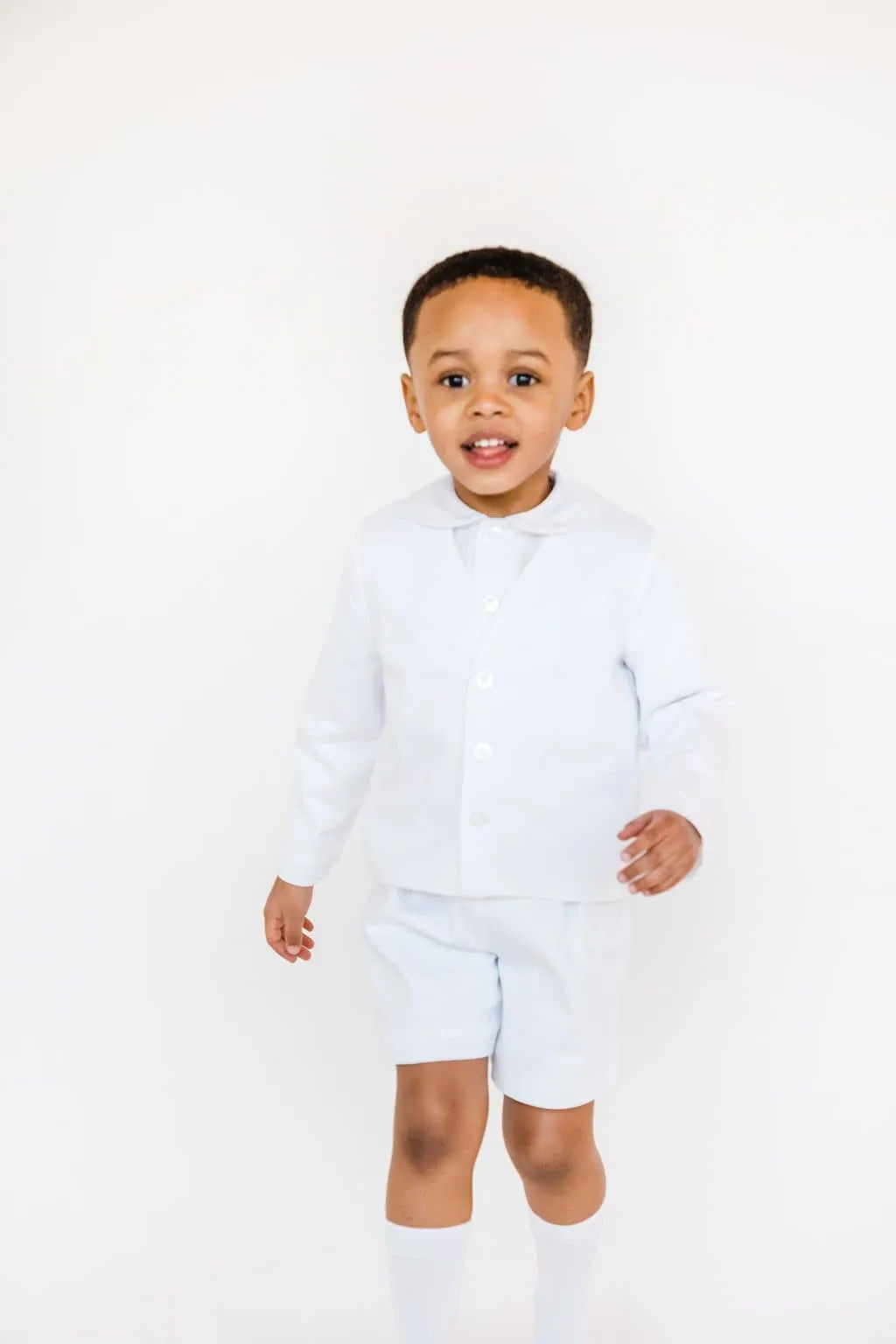 White Pique Eton Suit