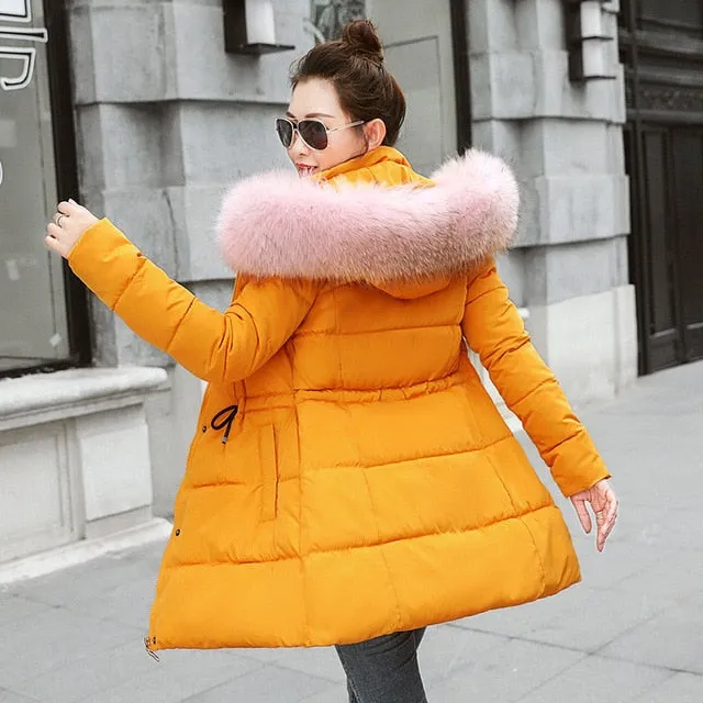 winter jackets women 2019 fashion slim fit long women parka warm down jackets coat women winter clothes hooded jacket women coat