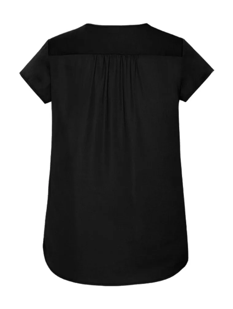 WOMENS KAYLA V-NECK PLEAT BLOUSE   RB967LS