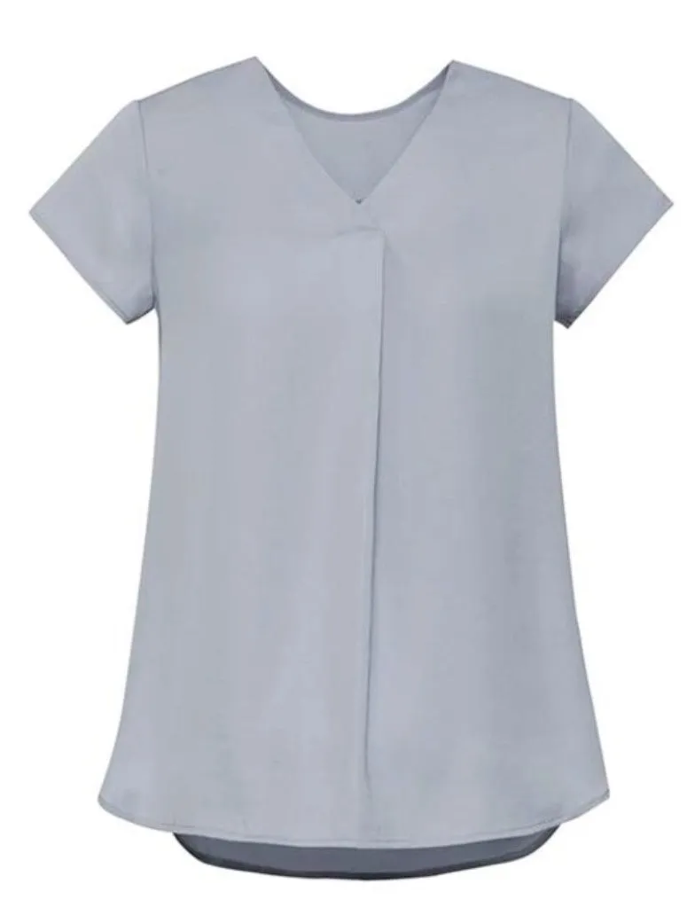 WOMENS KAYLA V-NECK PLEAT BLOUSE   RB967LS