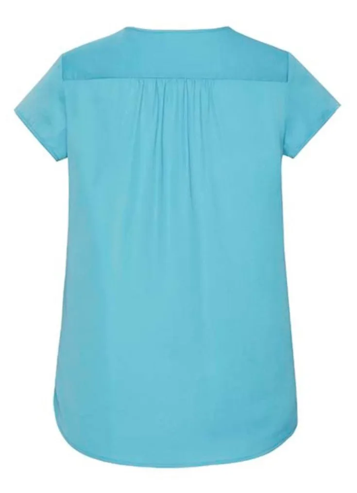WOMENS KAYLA V-NECK PLEAT BLOUSE   RB967LS