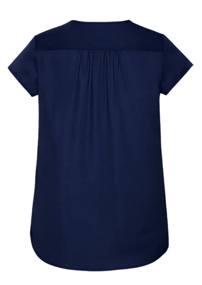 WOMENS KAYLA V-NECK PLEAT BLOUSE   RB967LS