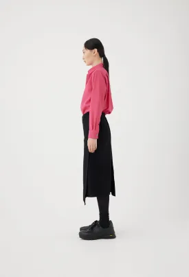 Wool Shirt in Fuchsia