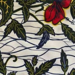 ZP-Ruffle African Print Dress