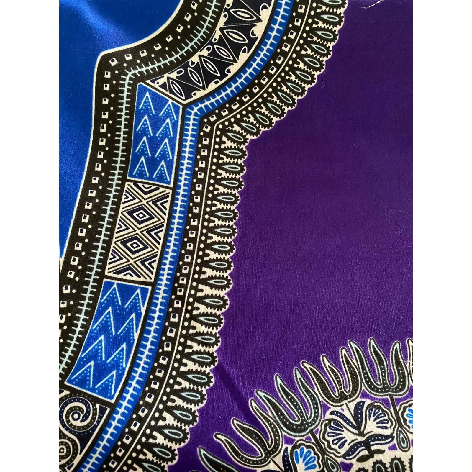 ZP-Ruffle African Print Dress